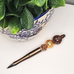 RUSSET BEADED PEN